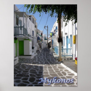 Poster Grèce - Mykonos - Chora -