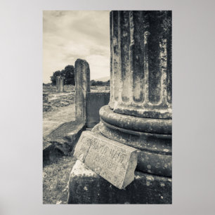 Poster Grèce, ruines de la ville antique
