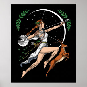 Poster Greek Goddess Artemis