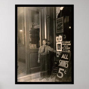 Poster Greek Shoe Shine Boy 1908