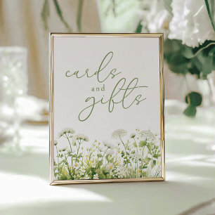 Poster Green Baby In Bloom Cartes Fleurs sauvages et cade