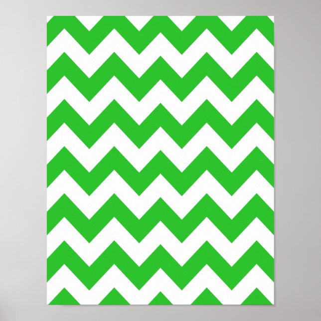 Poster Green Bold Chevron (Devant)