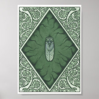 Poster Green Cicada