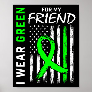 Poster Green Cp Friend Maladie du rein Cérébral Palsy Awa