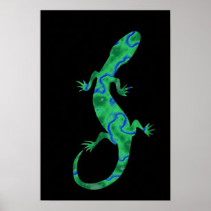 Poster Green Gecko