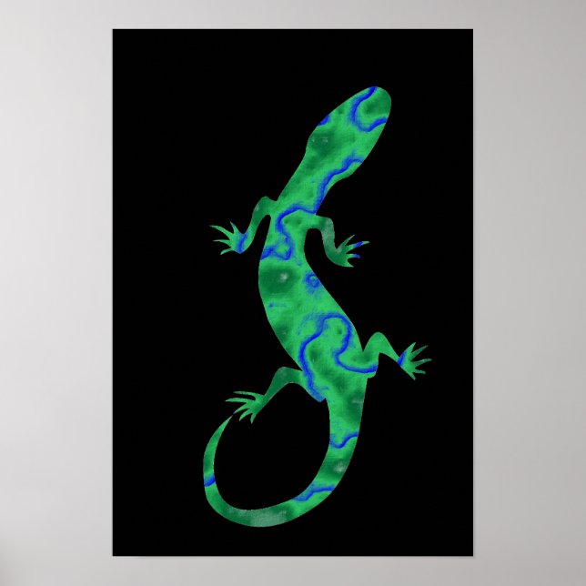 Poster Green Gecko (Devant)