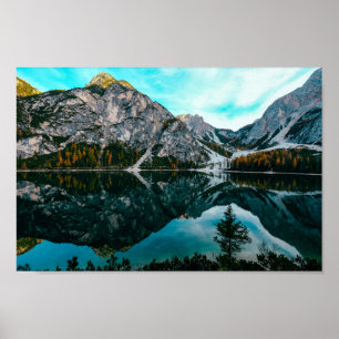 Poster Green Mountain Photo Lake Spring Mountain 4k Wallp
