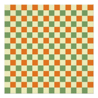 Green Orange Brown À damiers En vichy Motif
