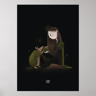 Poster GREEN SHELL ARMADILLO par Alexandra Dikaia