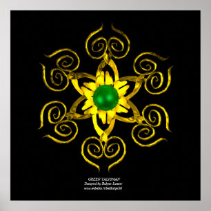 Poster GREEN TALISMAN, noir