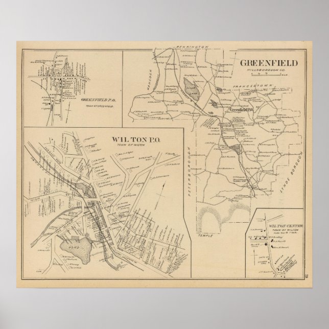 Poster Greenfield, Hillsborough Co (Devant)