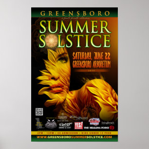 Poster Greensboro Summer Solstice 2019 Souvenir