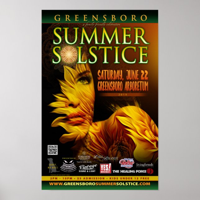 Poster Greensboro Summer Solstice 2019 Souvenir (Devant)