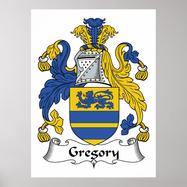 Poster Gregory Family Crest (Devant)