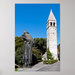 Poster Gregory of Nin statue in Split - Dalmatia, Croatia