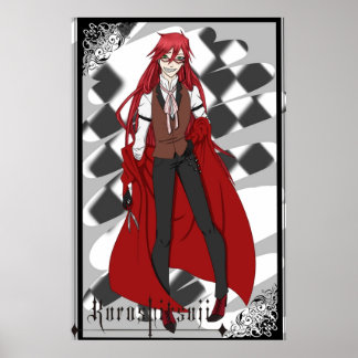 Poster Grell Sutcliff from Kuroshitsuji Black Butler