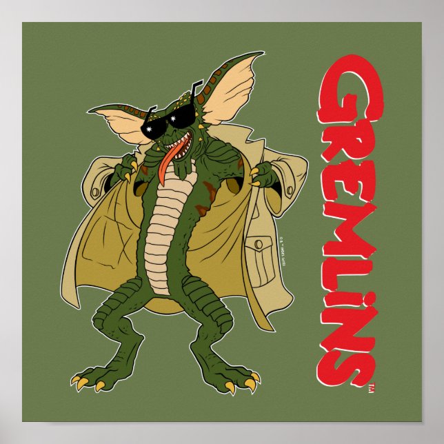 Poster Gremlins | Cachet à tranchée Flash (Devant)