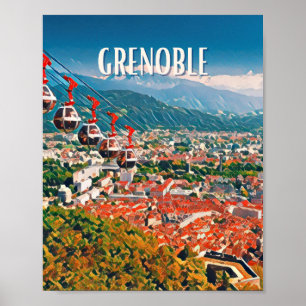 Poster Grenoble Foto Vintage