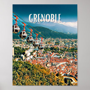 Poster Grenoble Foto Vintage