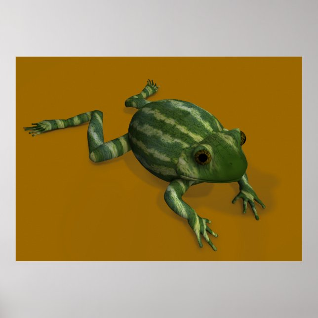 Poster Grenouille à pastèque (Devant)
