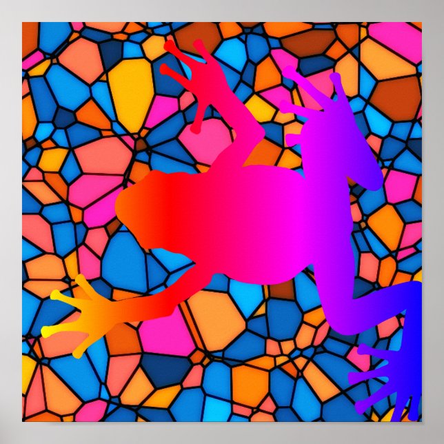 Poster Grenouille Artsy (Devant)