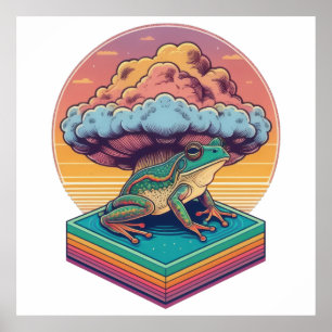 Poster Grenouille atomique