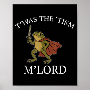 Poster Grenouille drôle Graphique VVE La Fête M Seigneur