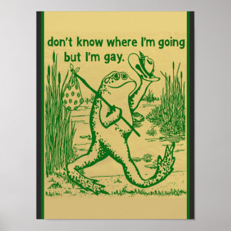 Poster grenouille gay
