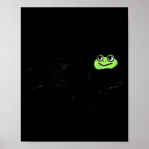 Poster Grenouille malhonnête Mème de grenouille drôle Se