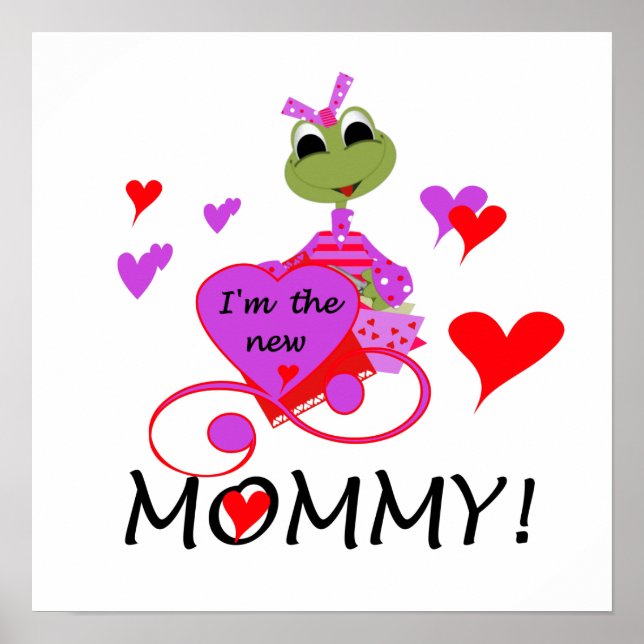 Poster Grenouille Nouveaux cadeaux maman (Devant)