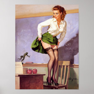 Poster Grenouille pour le Pin de professeur