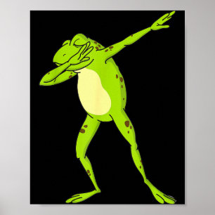 Poster Grenouille qui fait dab pour enfants-garçons &amp;