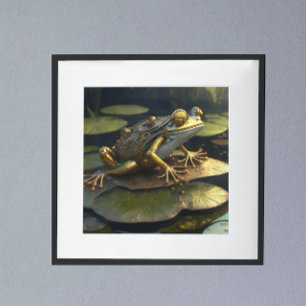 Poster Grenouille Steampunk   Art gothique