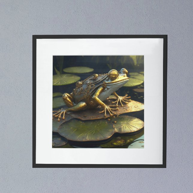 Poster Grenouille Steampunk | Art gothique (Créateur téléchargé)