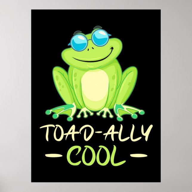 Poster Grenouille Toadal Cool (Devant)