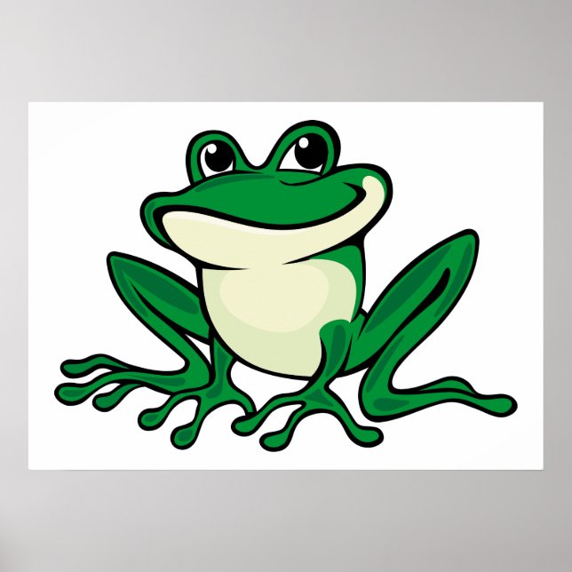 Poster Grenouille verte (Devant)
