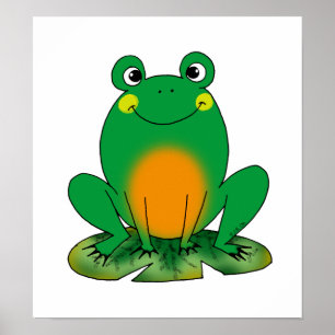 Poster Grenouille verte