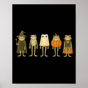 Poster Grenouille Whimsical Assistant Halloween maman Fun