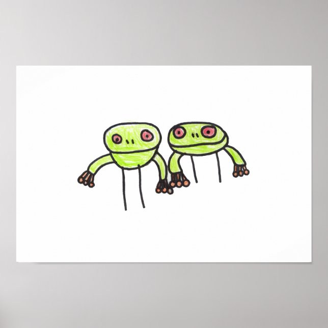 Poster grenouilles (Devant)