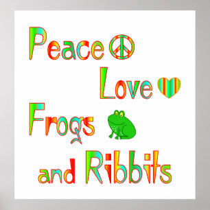 Poster Grenouilles et Ribbits