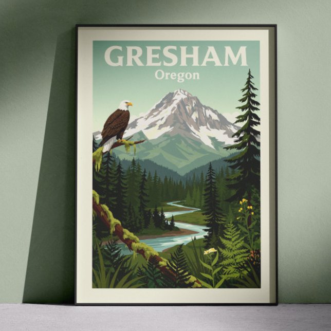 Poster Gresham Oregon vintage (Créateur téléchargé)