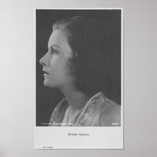 Poster Greta Garbo - Image vintage