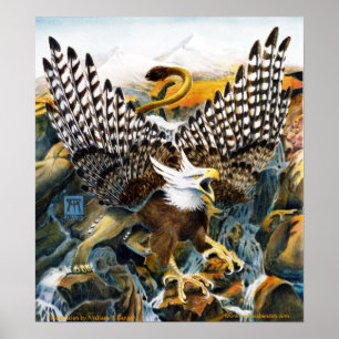 Poster Griffin dans l'eau