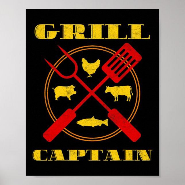 Poster Grill Captain Grill (Devant)