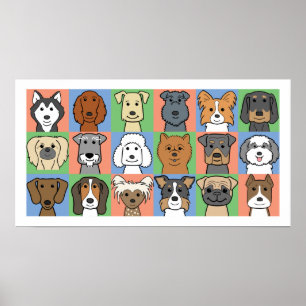 Poster Grille de chien