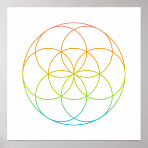 Poster Grille De Cristal - Semence De Vie