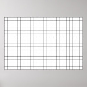 Poster Grille de déformation de lentilles simples