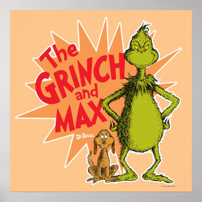 Poster Grille | Grinch & Max Starburst (Devant)