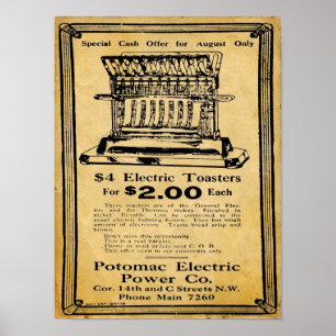 Poster Grille-pain électrique Thermax vintage