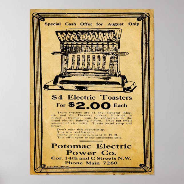 Poster Grille-pain électrique Thermax vintage (Devant)